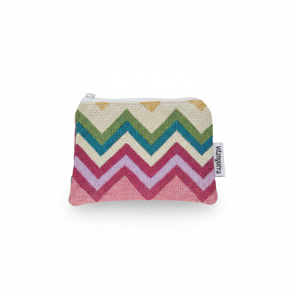 Monedero Ada Zigzag ancho multicolor