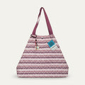 Bolso shopper grande Alda Geométrico tonos teja
