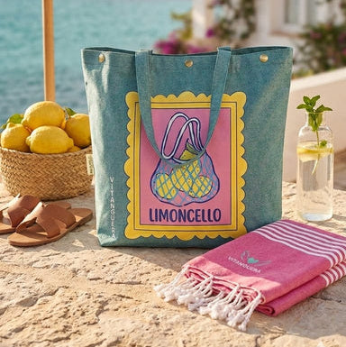 Shopper bag Ava «Pack bolsa + toalla pareo» de Vitanguera