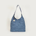 Bolso de hombro Ina Jacquard azul tejano