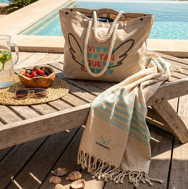 Shopper bag Marea Vitanguera Pack bolsa + toalla pareo