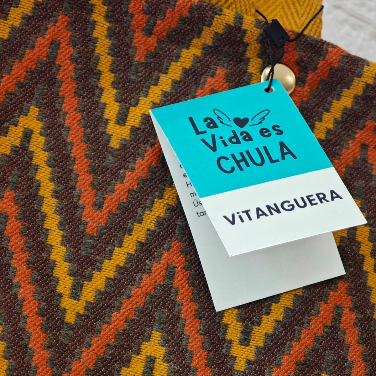 Shopper bag Noa «goberino zig zag ocre»