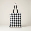 Tote bag Vichy Cuadro vichy negro