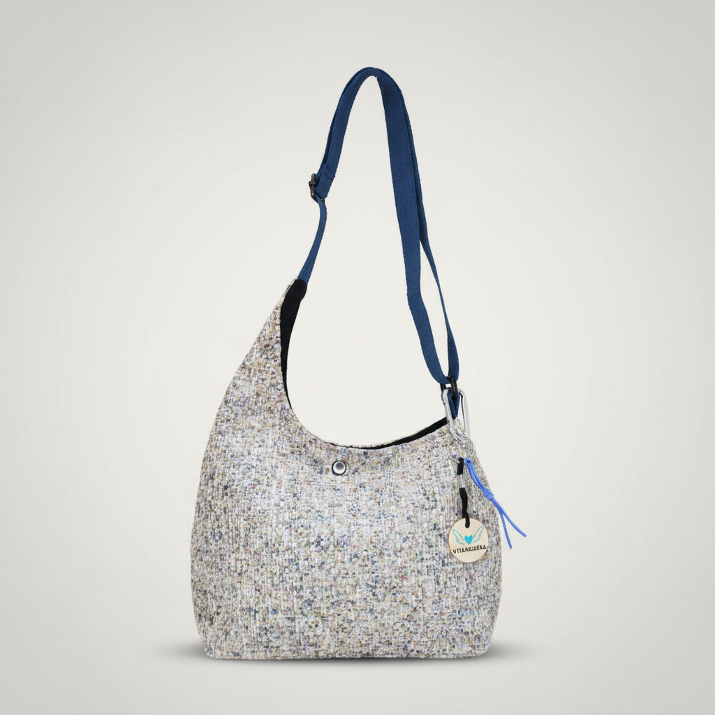 Bolso bandolera Thea Chenilla azul denim