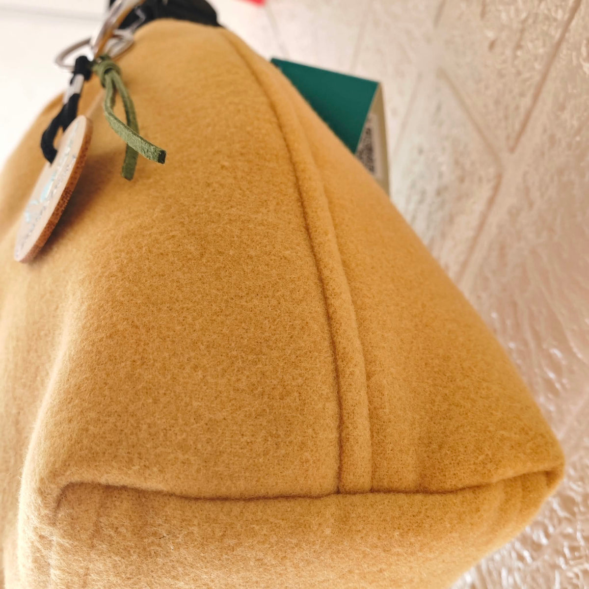 Bandolera Thea «Paño liso ocre»