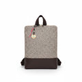 Mochila Vera Tapicero arena con bajo marrón
