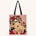 Bolsa Tote Básica TIERRA Frida Tonos Rojos