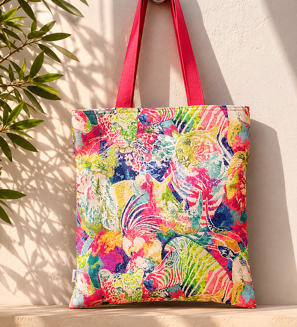 Bolsa Tote Básica TIERRA Selva Flúor