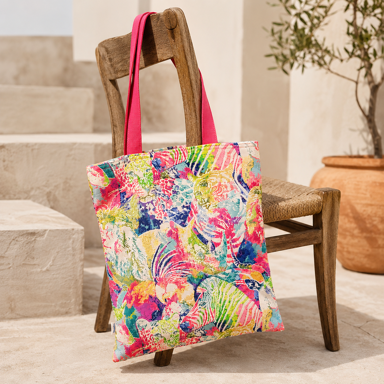 Bolsa Tote Básica TIERRA Selva Flúor
