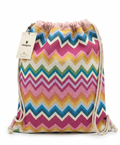 Mochila Saco GIM Zig Zag Ancho Multicolor