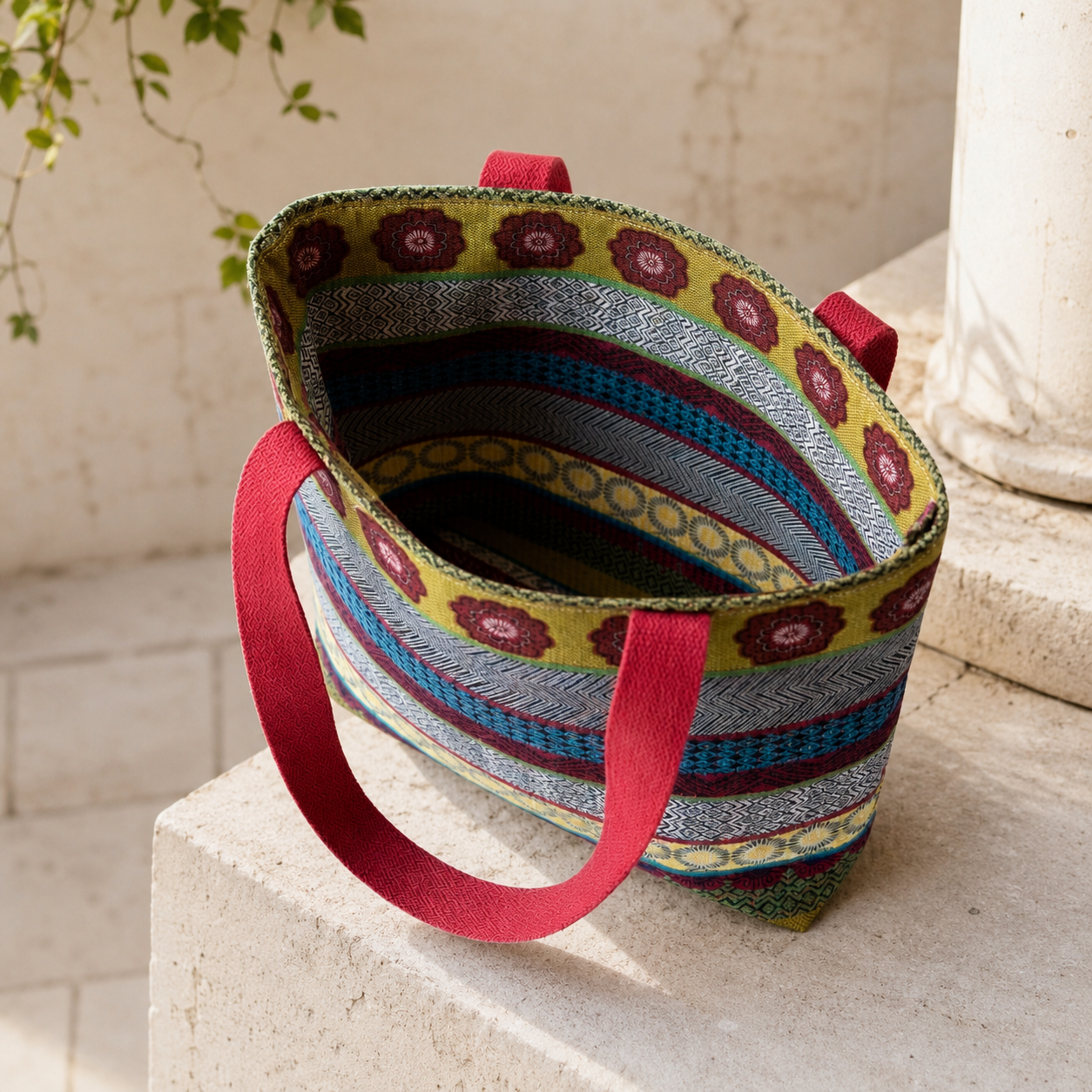 Bolsa Tote Básica TIERRA Motivos Étnicos