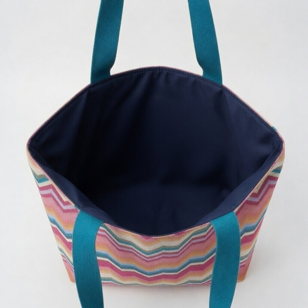 Bolsa Tote Grande VENUS Zig Zag Ancho Multicolor