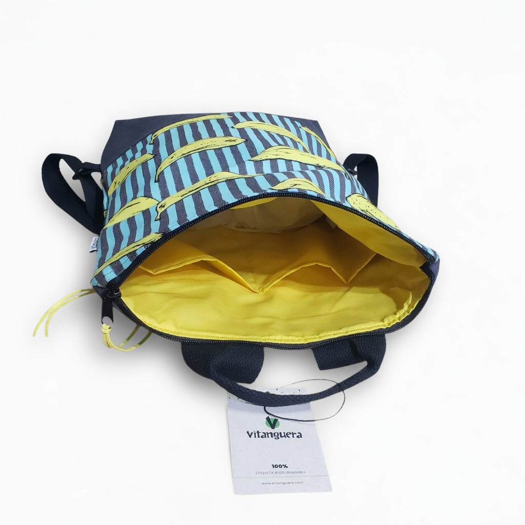 Mochila VERA Plátanos Fondo Verde